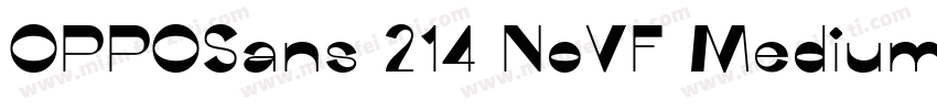 OPPOSans 214 NoVF Medium字体转换
